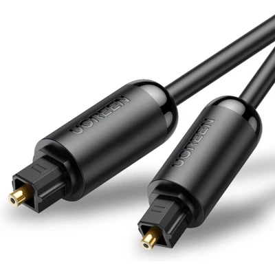 Afbeelding van Ugreen digitale optische audio glasvezelkabel 1,5 m Toslink SPDIF grijs
