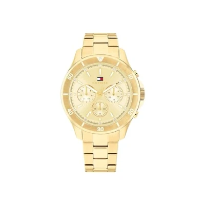 Afbeelding van Tommy Hilfiger Horloge goldcoloured, Dames, Maat: One Size, Gold/coloured