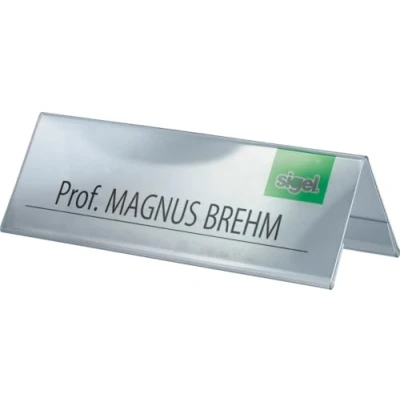 Afbeelding van SIGEL TA132 Tafelstandaard, 19 x 6 6,5 cm, transparant, 5 stuks