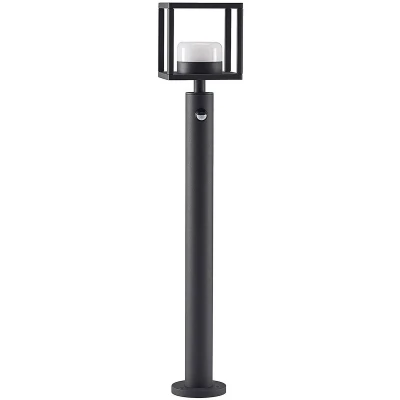 Afbeelding van Lucande Padverlichting, zuillampen 1licht aluminium, kunststof H: 85 cm GX53 donkergrijs (RAL 840 M)