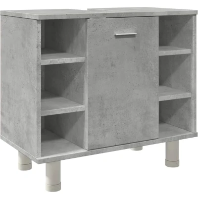 Afbeelding van Badkamerkast 60x32x53,5 cm spaanplaat betongrijs