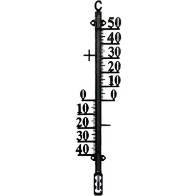 Afbeelding van Talen Tools Buitenthermometer Metaal Zwart
