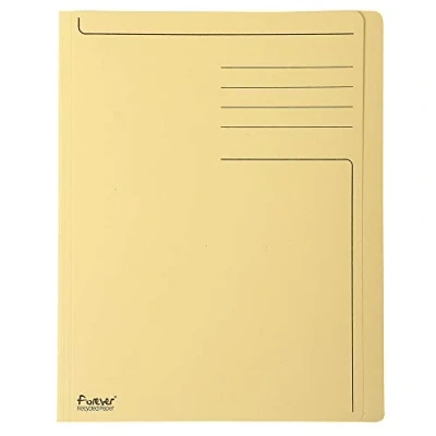 Afbeelding van Exacompta Ref. 441002E Verpakking met 100 mappen verspringende rand Forever® 280 g/m² 100% gerecycled en gecertificeerd &quot;Blauwe Engel&quot; afmetingen 24 x 32 cm voor DIN A4 kleur bel
