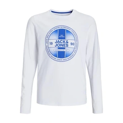 Image de JACK&amp;JONES JUNIOR Jjrio Tee Ls Crew Neck Mni T shirt à manches longues pour garçon, Blazer bleu marine., 116