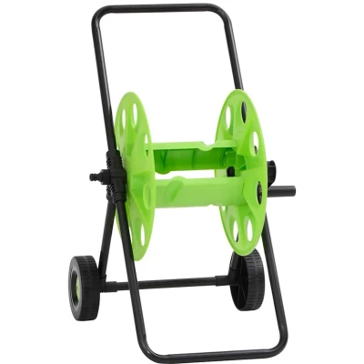 Afbeelding van vidaXL Slanghaspelwagen voor 60 m 1/2&quot; slang staal groen