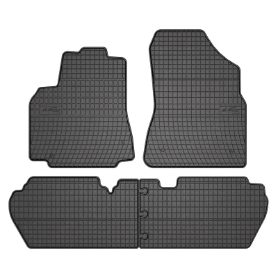 Afbeelding van FROGUM 0633 Vloermatset Rubber voor en achter 4 Zwart Op maat gemaakt CITROËN: Berlingo II, II Van, / First I Van