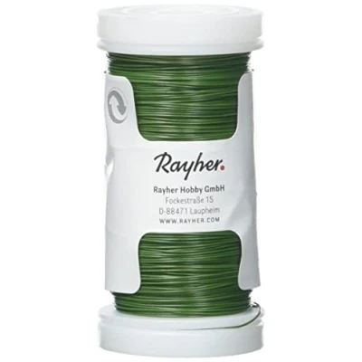 Afbeelding van Rayher Bloemendraad of ijzerdraad groen 0.35 mm dik 100 meter snoer metaaldraad bindmaterialen
