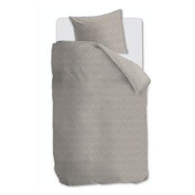 Afbeelding van Riviera Maison Braided dekbedovertrek Eenpersoons 140x200/220 Taupe