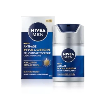 Afbeelding van Nivea MEN Antiage Hyaluron Moisturizing Cream Dagcrème, Heren, Maat: 50 ml,