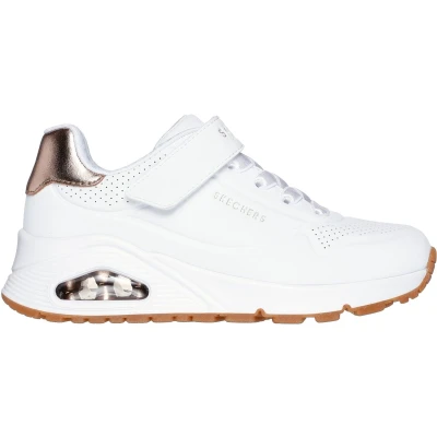 Afbeelding van Skechers Uno Gen1 Shimmer Core Meisjes Sneakers Wit