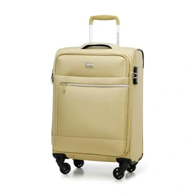 Afbeelding van WITTCHEN MIRA Line Bagagekoffer van zacht polyester, telescopische handgreep, vier zwenkwielen, TSA cijferslot, Beige, Handbagage