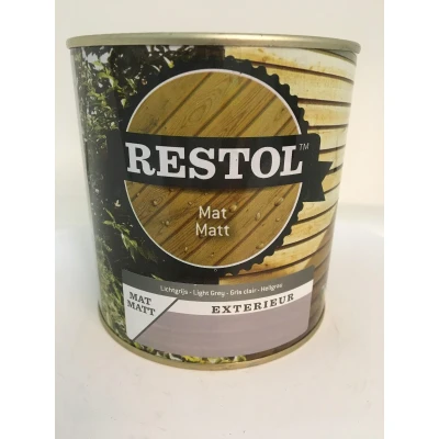 Afbeelding van Restol Houtolie Mat Grijs 0,75 liter