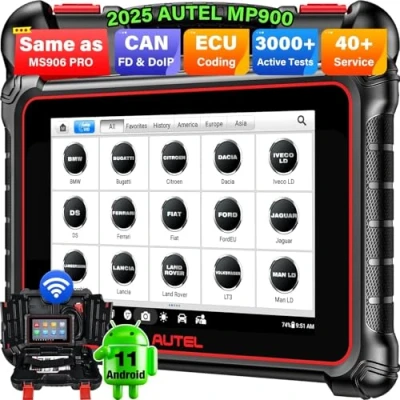 Afbeelding van Autel MaxiPRO MP900, CAN FD &amp; DOIP, 2025 Laatste MS906BT DS900 MS906 DS808S MP808S DS808, bidirectionele tool ECU codering zoals MK906 PRO PRO, 40+ Services, WiFi afdrukken, SO 11.0