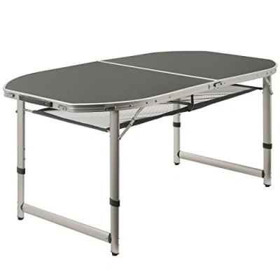 Afbeelding van CampFeuer Opvouwbare aluminium klaptafel, ca. 150 x 80 55/65/70 cm, geschikt als campingtafel