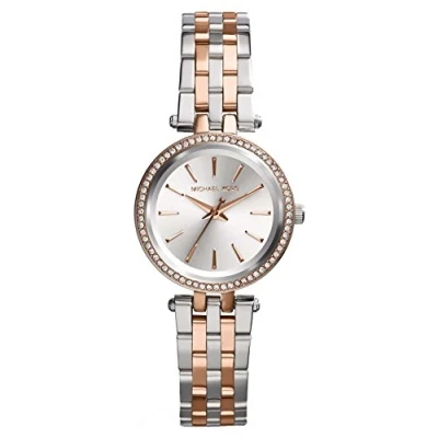 Image de Michael Kors Petite Darci Montre pour femme 26 mm avec Bracelet en acier inoxydable, argenté,