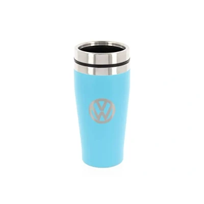Afbeelding van BRISA VW Collection Volkswagen roestvrijstalen thermosbeker in origineel design (dubbelwandig, 450 ml/turquoise)
