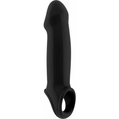 Afbeelding van Sono No.17 Penis Sleeve met Testikel Bevestiging voor Optimale Stimulatie en Verlenging Zwart