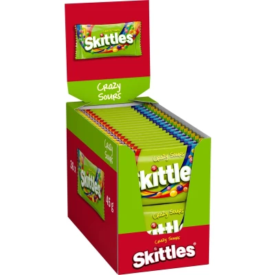 Afbeelding van Skittles Crazy Sours Zakje 36 x 45 gram