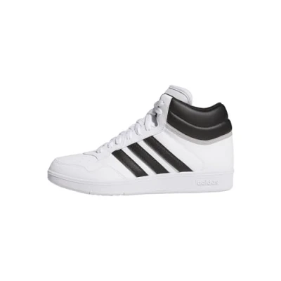 Image de adidas Mixte HOOPS 4.0 MID SHOES, Cloud White/Core Black/Grey Two, 39 1/3 EU