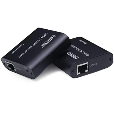 Afbeelding van Przedłużacz PremiumCord HDMI do 60 m za pomocą jednego kabla Cat5e/6/6a/7, Full HD 1080p, EDID, czarny
