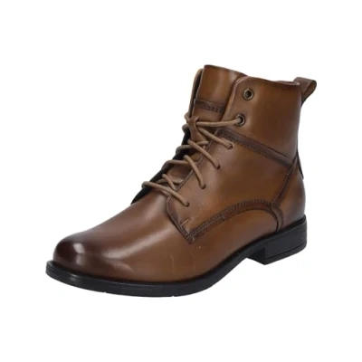 Afbeelding van Josef Seibel SIMONA 05 VeterlaarzenHoge sneakersDames veterschoenenHalf hoge schoenen Kleur: Cognac Maat: 41