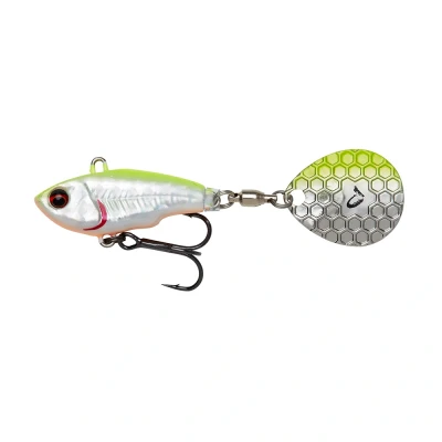 Afbeelding van Savage Gear Fat Tail Spin (No Lead) 5,5cm (6,5g) Lemon Back Flash Spinner