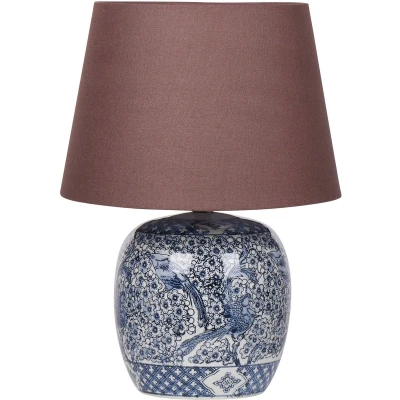 Afbeelding van NEIRA Tafellamp Wit/Blauw Porselein