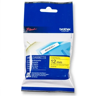 Image de Brother MK631 Noir sur jaune Rouleau (1,2 cm x 8 m) 1 cassette(s) bande non plastifiée pour PT 45; P Touch 100, 110, 45, 55, 65, 70, 75, 80, 85, 90, M95