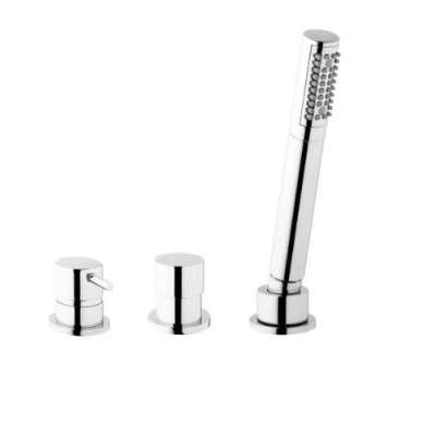Afbeelding van Waterevolution Flow 3 gats Badmengkraan voor Badrandmontage Chroom 1208819472