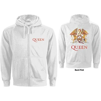 Afbeelding van Queen Classic Crest Vest met capuchon S Wit