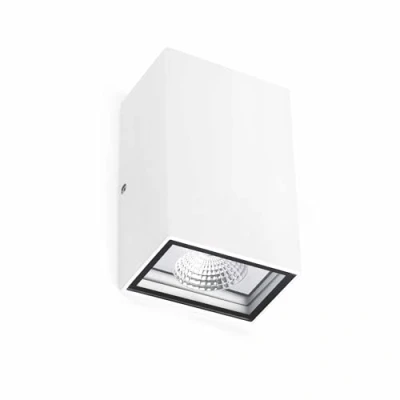 Afbeelding van Faro Barcelona 70813 LING LED wandlamp, 6 W, aluminium gespoten, incl. diffuser van transparant glas, wit