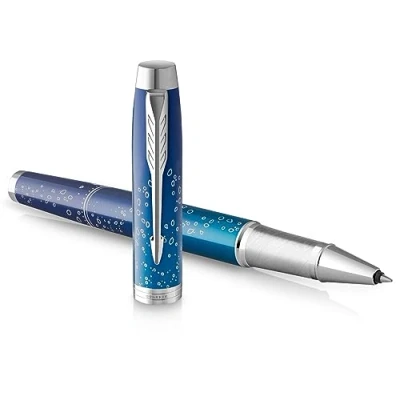 Afbeelding van Parker Rollerbalpen IM Premium Special Edition Submerge fijne punt zwarte inkt met prestige etui (rollerpen)