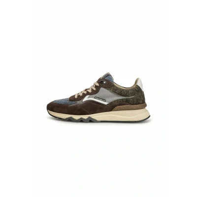 Afbeelding van Floris van Bommel DE Zager Sneakers laag, Heren, Maat: 40 2/3, Taupe Veloursleer