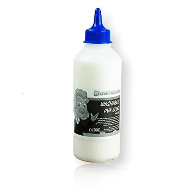 Afbeelding van The Glowhouse Wasbare premium PVA lijm, 500 ml, eco ambacht, schoollijm, slijm, lijm