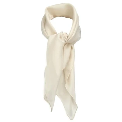 Afbeelding van TigerTie Fijne chiffon sjaal voor dames, effen, afmetingen: 58 x cm, Beige