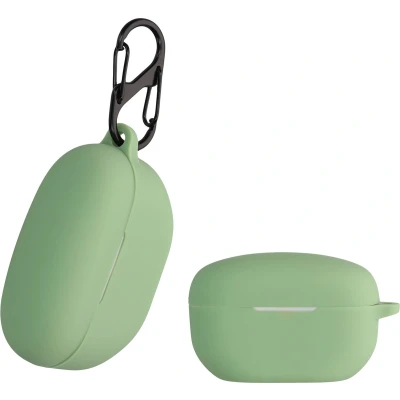 Afbeelding van kwmobile Hoes geschikt voor Sony WF 1000XM5 Siliconen cover oordopjes in groen