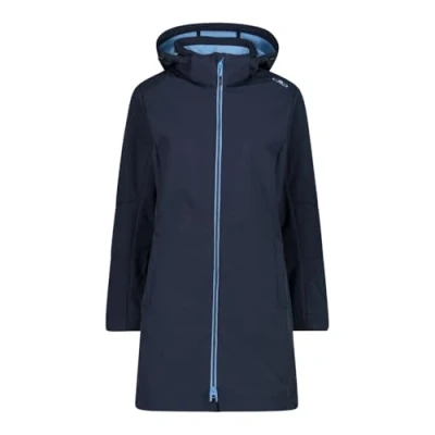 Afbeelding van CMP Woman Parka ZIP HOOD Softshelljas, Dames, Maat: 44, Blue/skylight