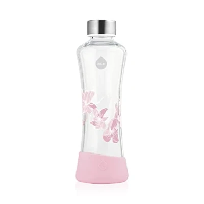Afbeelding van Equa Esprit Squeeze Glazen Waterfles 550 ml Magnolia