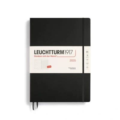 Afbeelding van Leuchtturm1917 A4+ Master Weekly Planner / Notebook 2025 hardcover black