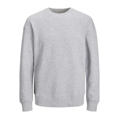 Afbeelding van Jack &amp; Jones Estar Basic CREW NECK Sweater, Heren, Maat: Medium, Light grey melange