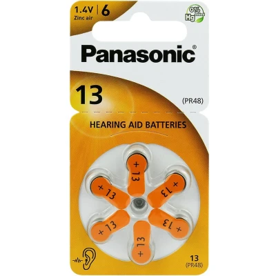 Afbeelding van Panasonic 13 Oranje Hoorbatterij 6 stuks