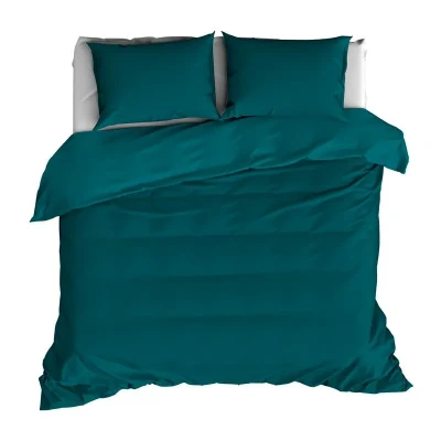 Image de de Witte Lietaer Olivia housse couette Grande taille (260x240 cm + 2 taies d&#039;oreiller) Vert