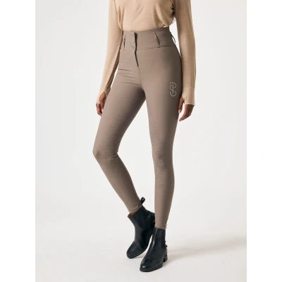 Image de PS of Sweden Pantalon d&#039;Équitation Charlotte Full Grip Dark TruffleVendu par Agradi