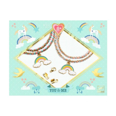 Afbeelding van Djeco armbandjes maken me &amp; you rainbow kumihimo