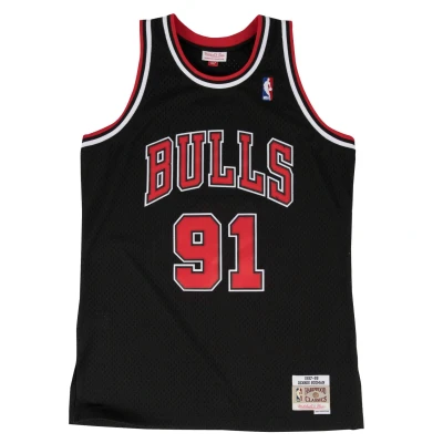 Afbeelding van Mitchell &amp; Ness Trikot NBA Chicago Bulls Dennis Rodman Nbajersey, Heren, Maat: Small, Black