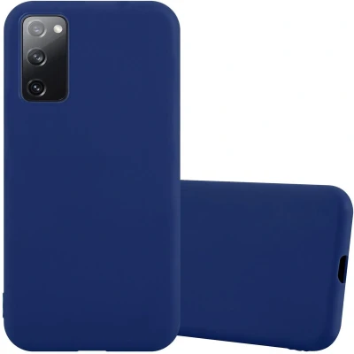 Afbeelding van Cadorabo Hoesje geschikt voor Samsung Galaxy S20 FE in CANDY DONKER BLAUW Beschermhoes gemaakt van flexibel TPU silicone Case Cover