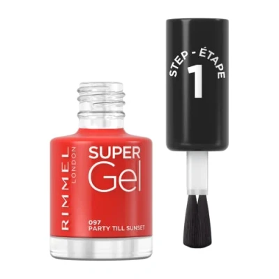 Afbeelding van 1+1 gratis: Rimmel SuperGel Nailpolish 097 Party Till Sunset 12 ml