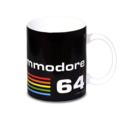 Afbeelding van Logoshirt® Commodore C64 Logo I mok koffiemok van porselein, 300 ml vaatwasmachinebestendig en magnetronbestendig in kleurrijke geschenkdoos origineel gelicentieerd design