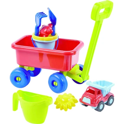 Afbeelding van Ecoiffier Bolderwagen met Strandset