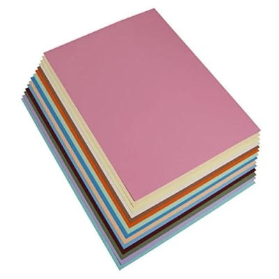 Afbeelding van Clairefontaine 97299C Maya papier 28 vellen tekenpapier, glad, verschillende pastelkleuren, 50 x 70 cm, 270 g, ideaal voor tekenen en creatieve activiteiten